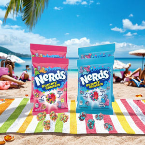 हलाल भोजन गुम्मस नेरड समूहों के ब्रेसलेट जेली कैंडी चीनी मिटी बहु-रंगीन मीठे निशान - Product Image 3