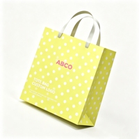 Sac de courses personnalisé en papier kraft recyclable de luxe, écologique, avec poignées découpées pour l'emballage à emporter de pain, gâteaux et desserts