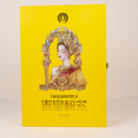 Boîte en carton rigide à double ouverture avec insert, personnalisable avec logo en relief, pour l'emballage de cosmétiques, de soins de la peau et de trousses de beauté