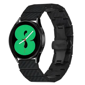 定制碳纤维手表链接带更换表带兼容三星银河手表6 5 4 20毫米男士