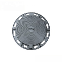 EN124 DCI ductile fonderie fonte GGG-50 couverture de trou d'homme avec peinture Au Bitume