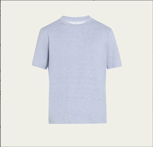 Kaos Pria Mock <span class=keywords><strong>Neck</strong></span> Ukuran Besar Berkualitas Tinggi 100% Katun 180g Berat Premium Drop Shoulder Sablon Sutra - Product Image 3