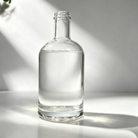 Bouteille en verre hermétique de qualité supérieure de 500 ml avec bouchon pour whisky, brandy, rhum, vodka, emballage de spiritueux vide de haute qualité