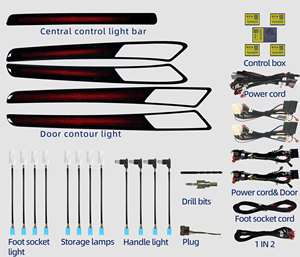 Décoration intérieure automobile Lumière d'ambiance <span class=keywords><strong>LED</strong></span> 256 couleurs Lumières d'ambiance pour vw <span class=keywords><strong>golf</strong></span> <span class=keywords><strong>7</strong></span> mk7 Lumière d'ambiance - Product Image 2