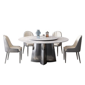 Tavolo da pranzo con piattaforma girevole in pietra Super cristallo per mobili per <span class=keywords><strong>la</strong></span> casa, semplice e lussuoso tavolo da pranzo - Product Image 1