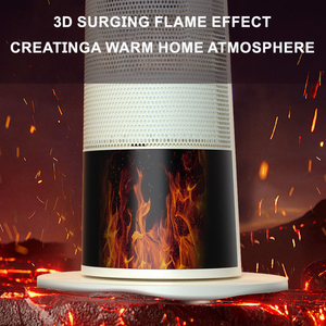 Ventilateur électrique portable 2000W avec affichage LED, humidification, vent naturel, télécommande, effet de feu, chauffage céramique PTC, norme européenne pour usage domestique - Product Image 4