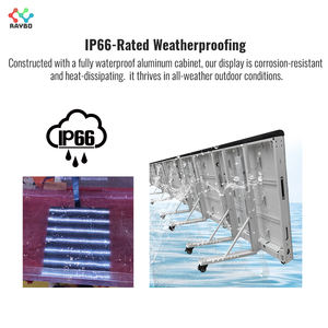 Écran LED portable RAYBO, écran LED HD imperméable IP66, design à roulettes universelles, écran publicitaire LED P10 pour les matchs de football - Product Image 6