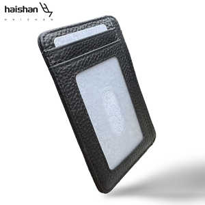 Ví đựng thẻ da thật mỏng, tối giản, bỏ túi trước, có tùy chỉnh OEM, dành cho nam - Product Image 4