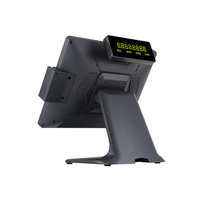 Caisse enregistreuse tactile personnalisée avec écran tactile Windows, ordinateur POS métallique, machine de facturation, système POS de vente au détail 15 pouces à vendre