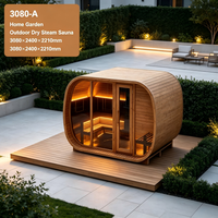 Salle de vapeur sèche 3080x2400x2210mm en bois de pruche/cèdre/épicéa, sauna haut de gamme pour centres de bien-être et salles de sport commerciales