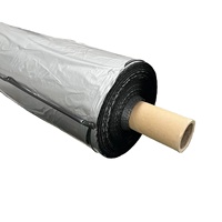 Feuille de plastique PE Film de paillage argent et noir durable anti-âge de haute qualité