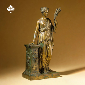 Sculpture de déesse classique en bronze avec motif de blé, ornement décoratif de bureau pour la maison, fournisseur en gros - Product Image 3