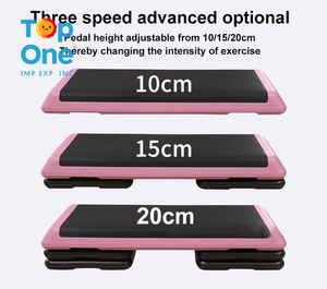 TopOne Adjustable <b>Aerobic</b> Stepper Home Workout Pedal Exercise Gym Fitness Board Premium <b>Step</b> Platform - Product Image 3