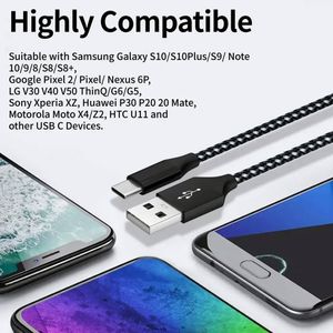 Hot Selling 2M 6FT Mobile Phone Fast <b>Charging</b> <b>Cable</b> USB <b>C</b> <b>Type</b> Charger for <b>Type</b> <b>c</b> Port Device - Product Image 3