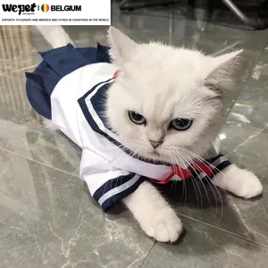 الحيوانات الأليفة Jk موحدة القط تأثيري ازياء بحار موحدة للكلاب اليابانية نمط الملابس القطط لطيف بلوزة تنورة رقيقة تنورة الأميرة