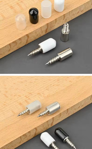 Vis auto-perceuses en fer simples et économiques pour supports de tablettes invisibles en verre, clous silencieux pour panneaux stratifiés et armoires de cuisine - Product Image 5