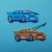 Désodorisant de voiture suspendu personnalisé, plusieurs parfums au choix, logo personnalisé, tablettes de parfum en papier pour l'intérieur de la voiture