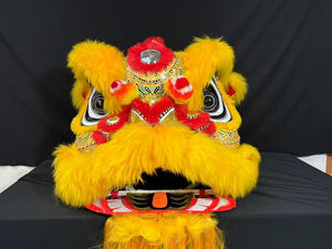 Traje de danza del león personalizado hecho a mano de fábrica de tamaño normal, traje de danza del león inspirado en la cultura china <span class=keywords><strong>para</strong></span> <span class=keywords><strong>dos</strong></span> <span class=keywords><strong>personas</strong></span> - Product Image 4