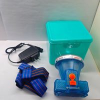 Lampe frontale LED d'urgence extérieure IP65 transparente, double batterie au lithium, longue autonomie, pour plongée et piscine