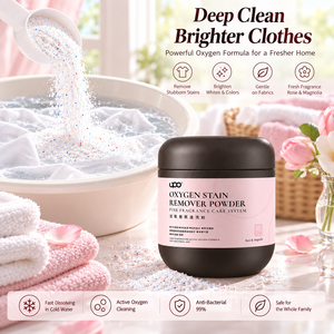 Polvo Quitamanchas de Oxígeno Multiefecto Concentrado con Aroma a Rosas, Detergente en Polvo para Ropa - Product Image 1