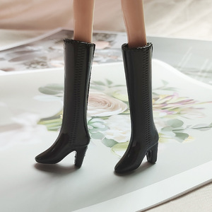 Wholesale 30Cm Dolls Mini Bootes <strong>Shoes</strong> Doll Plastic Mii <strong>Shoes</strong> Doll Flat <strong>Shoes</strong> Suitable for Toy Accessories Mini Long Black Boots - Product Image 4