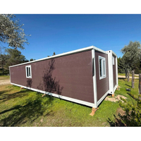 Maisons modulaires mobiles personnalisées de 20/30/40 pieds, dortoirs, mini-maisons préfabriquées, maisons conteneurs de luxe, vente directe d'usine