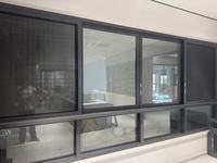 JUNYAO Fabrik Schalldichtes Winddichtes Aluminium-Schiebefenster 6063-T5 5+9A+5 Gehärtetes Doppelverglasungsglas Wasserdichtes Außenfenster