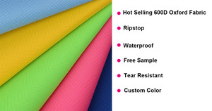 Nhà Máy Giá mẫu miễn phí chống rách túi vải chất liệu không thấm nước PVC PU tráng 600D Oxford vải cho túi xách - Product Image 2