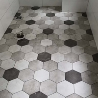Carreaux muraux hexagonaux en céramique colorés 260x300mm 6mm antidérapants mats couleur unie pour cuisine, salle de bain, villa et école, style INS