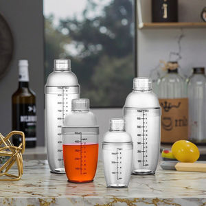 Shaker per Cocktail Trasparente da 700ml <span class=keywords><strong>in</strong></span> Plastica Alimentare Ecologica con Scala Graduata, Strumento da Bar per Ristoranti, Cucine e Bar Domestici - Product Image 1