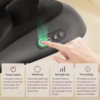Oreiller de massage Shiatsu avec compresse chaude constante, machine de massage avec 3 modes, économie d'énergie, dispositif de traction cervicale