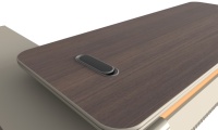 Escritorio de Gerente de Madera Sólida Moderna de Calidad Premium Personalizado, Muebles de Oficina de Lujo, Diseño Modular, Caja de Cables Oculta, Alimentación Integrada