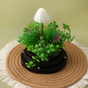 Veilleuse créative haut de gamme et de niche, en PVC, forme méduse et champignon, LED, pour décoration d'ambiance de chevet, avec base élargie - Product Image 5