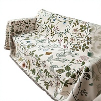 Hochwertige Chenille-Jacquard-Sofabezüge Modernes Blumendesign Waschbar & Elastisch Dehnbar Anpassbare Größe