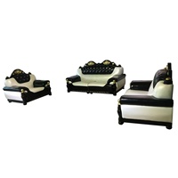 Juego de Sofás de Cuero Blanco y Negro en Oferta en Australia, Muebles para Sala de Estar 1, 2 y 3 Plazas