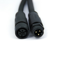 Connecteur DREAM IP67 M12 mâle/femelle 3 4 5 8 broches, câble moulé en PVC, prise étanche pour éclairage LED extérieur
