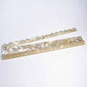 Regla de Mahjong Moderna de Acrílico de Alta Calidad, Soporte Magnético para Cartas Americanas, Tipo Ondulado, Patrón de Perlas, Portátil, 1 Juego de 4 - Product Image 5