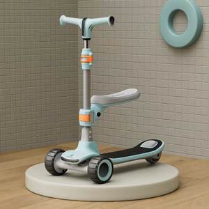 Patinete Infantil con Plegado de un Clic, Artefacto Deportivo Deslizante para Uso en Exteriores con Tres Ruedas - Product Image 1