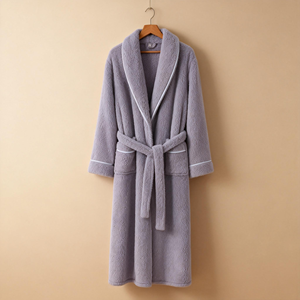 <span class=keywords><strong>Peignoir</strong></span> en polaire double face épais de couleur unie pour femme, <span class=keywords><strong>homme</strong></span> et couple, modèle extérieur, automne-hiver, <span class=keywords><strong>taille</strong></span> plus <span class=keywords><strong>grande</strong></span> - Product Image 1