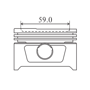 Pistón de motor A 17 <span class=keywords><strong>DT</strong></span> Alfin y camisa de galería de aceite MOS2, 4cyl, 79,0mm, A350601, 8730760040, 40390600, 40391600, 41071600 - Product Image 3