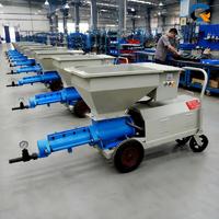 Pompe à vis à cavité progressive pour machine de jet-grouting, mini-pompe à injection de béton avec moteur 4 kW et capacité de trémie de 110 L