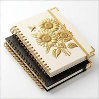 Organiseur financier personnalisé sur mesure, carnet à spirales, classeur, agenda avec reliure cousue et couverture rigide