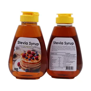 Sciroppo dolcificante di zucchero Stevia per uso alimentare per bevande, frittelle, ghiaccio tritato e gelato, Non ogm vegano - Product Image 1