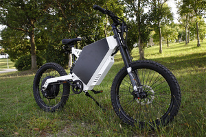 2025 SS30 <b>72V</b> 12000W Lithium <b>Battery</b> Disc Full Suspension Eco-Friendly Single Speed Steel Frame Dirt Bike - Product Image 1