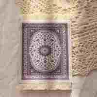 Tapis de souris tissé persan mini style rétro, motif tapis, dessous de tasse, tapis de souris pour ordinateur portable, décoration de table à domicile - Vente chaude