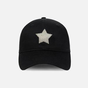 Casquette de baseball personnalisée à 6 panneaux, faible MOQ, avec patchwork perlé et broderie, casquette snapback pour hommes et femmes, vente en gros - Product Image 1