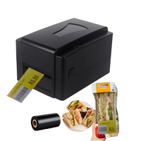 Máquina de etiquetas de bolsas de 203-300DPI para etiquetas y pegatinas de logotipo, impresora de transferencia térmica de pegatinas impermeables para restaurantes y negocios