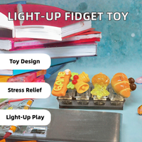 Mini-jouet anti-stress en plastique léger, design clavier, testeur de 4 touches, portable, pour le bureau, soulagement du stress, jeu sensoriel, pour filles de 14 ans