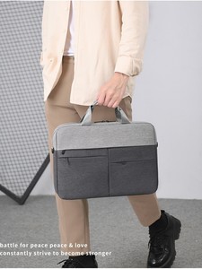 Sac pour ordinateur portable antichoc, mallette d'affaires, sac à bandoulière simple, sac à main, mallette d'affaires imperméable personnalisable pour homme - Product Image 6