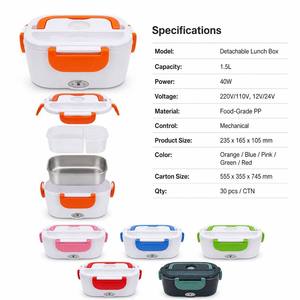 Boîte à lunch électrique sans fil chauffante pour la maison, chauffe-plat portable auto-chauffant, conteneur en plastique PP de 1,5 L pour le camping KL03004 - Product Image 5